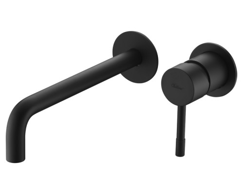 Смеситель для умывальника из стены, Boheme Uno. Черный