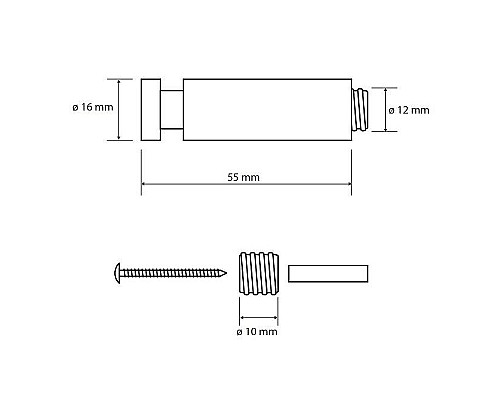 Крючок Bemeta Dark 104506080 Черный матовый