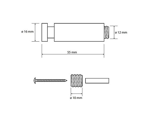 Крючок Bemeta Dark 104506080 Черный матовый