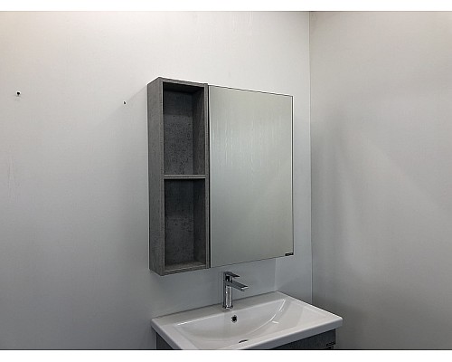 Зеркальный шкаф Comforty Осло 70 00-00006164 Бетон светлый