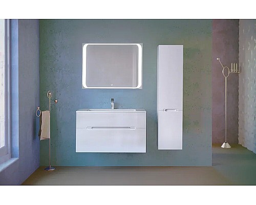 Зеркало Jorno Modul 100 Mоl.02.92/W с подсветкой с сенсорным выключателем Зеркало Jorno Modul 100 Mоl.02.92/W с подсветкой с сенсорным выключателем