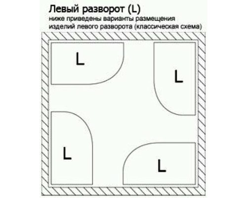 Душевой поддон из искусственного камня Эстет Омега 100х80 L ФР-00000768 Белый