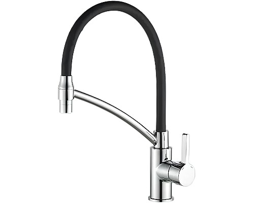 Смеситель для кухни Haiba HB73643-7 Хром Черный