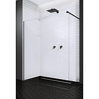 Стенка Modo New Black II 80x200 прозрачное 8 мм 389084-54-01