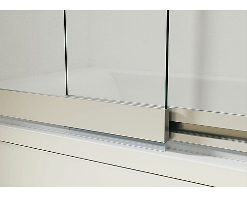 Шторка на ванну Vincea VSB 100х145 VSB-1E100CGB Черный матовый