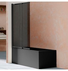 Шторка на ванну Vincea VSB 100х145 VSB-1E100CGB Черный матовый