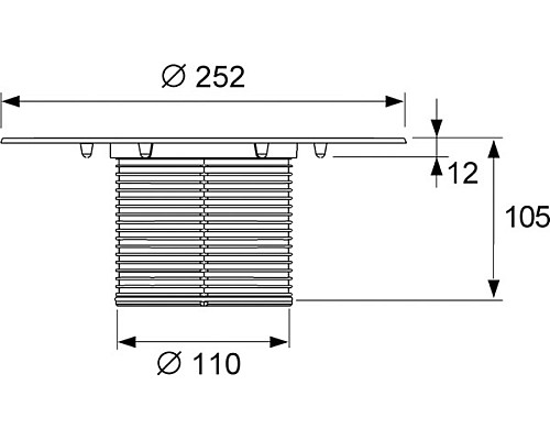 Удлинитель с фланцем для TECE drainpoint 3660005