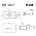 Кухонная мойка Ulgran Classic U-205-308 Черная