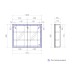 Зеркальный шкаф Vigo Geometry 100 с подсветкой Белый