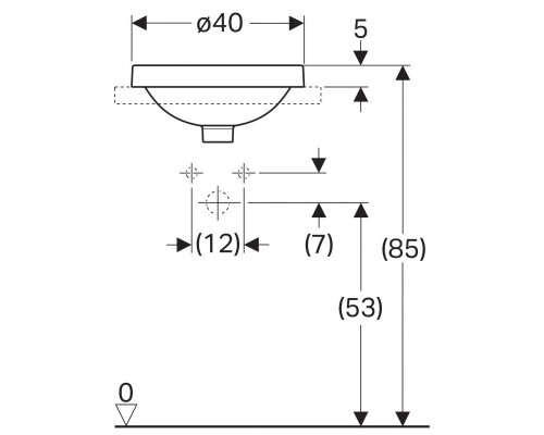 Раковина Geberit VariForm 500.700.01.2