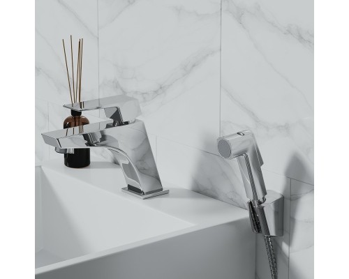 Смеситель для раковины Paini Torre с гигиеническим душем Хром