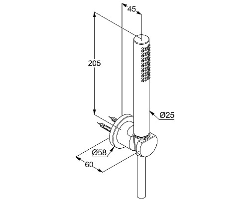Душевой гарнитур Kludi Nova Fonte 2085039-15 Черный