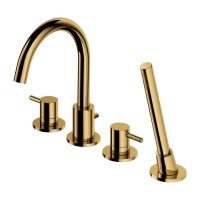 Смеситель для ванны на 4 отверстия Omnires Y Y1232GL золото