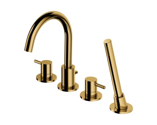 Смеситель для ванны на 4 отверстия Omnires Y Y1232GL золото