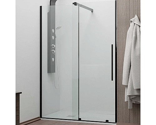 Душевая дверь RGW Tornado TO-18 B 120 41071812-14 профиль Черный стекло прозрачное