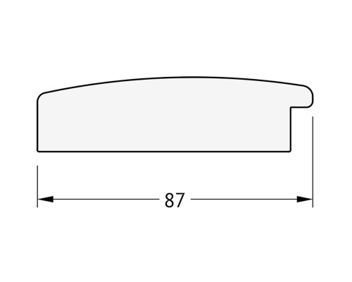 Зеркало Evoform Exclusive 156х66 BY 1191 с фацетом в багетной раме - Травленое золото 87 мм