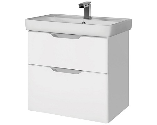 Тумба под раковину Dreja Q 60 99.0001 подвесная Белый глянец