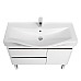 Тумба под раковину Aquaton Нортон 100 1A249001NT010 подвесная Белая глянцевая