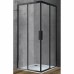 Душевой уголок Vincea Soft 100x100 профиль Черный стекло прозрачное