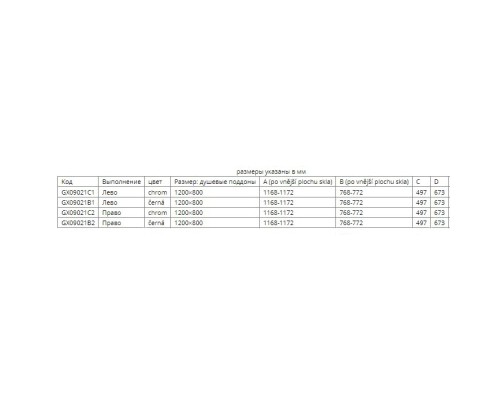 Душевой уголок Riho SZ Scandic NXT Х203 117х77 P (GX09021C2) Хром