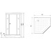 Душевая кабина Niagara Lux 90x90 NG-7701DW без гидромассажа
