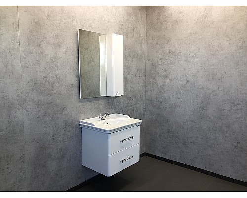 Тумба с раковиной Comforty Неаполь 65 00004148729 подвесная Белый глянец