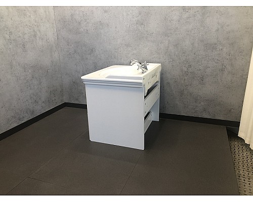 Тумба с раковиной Comforty Неаполь 65 00004148729 подвесная Белый глянец