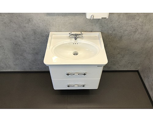 Тумба с раковиной Comforty Неаполь 65 00004148729 подвесная Белый глянец