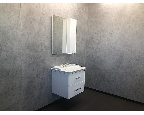 Тумба с раковиной Comforty Неаполь 65 00004148729 подвесная Белый глянец