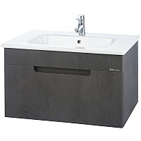 Тумба под раковину Bellezza Сириус 100 4630217180422 подвесная Серая