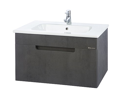 Тумба под раковину Bellezza Сириус 100 4630217180422 подвесная Серая