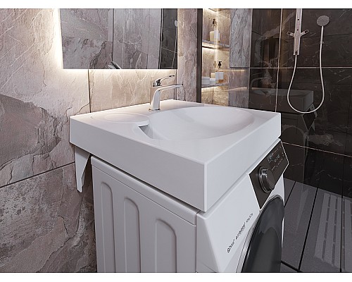 Раковина Paola Liguria 60x60 на стиральную машину Белая глянцевая