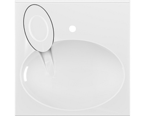 Раковина Paola Liguria 60x60 на стиральную машину Белая глянцевая