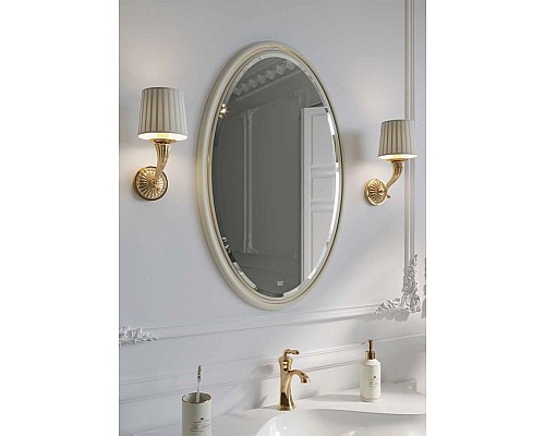 Зеркало Clarberg Borgia 65 BOR0210BG Слоновая кость Патина золото