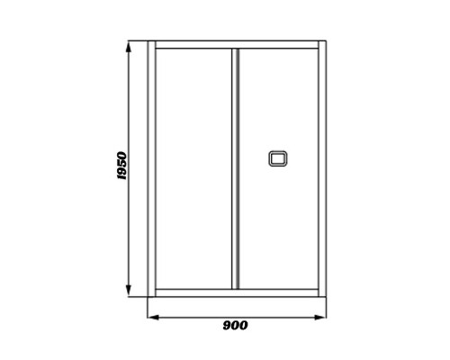 Душевая дверь Cerutti SPA Bella D91T профиль Хром стекло прозрачное