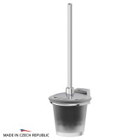 Держатель с туалетным ершом с крышкой (матовый хрусталь; хром) FBS ESP 057 