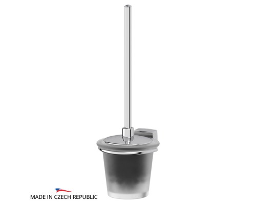 Держатель с туалетным ершом с крышкой (матовый хрусталь; хром) FBS ESP 057 