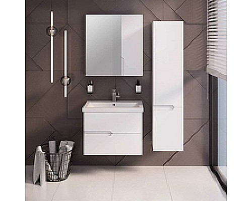 Тумба под раковину Runo Стокгольм 70 00-00001124 подвесная Белая