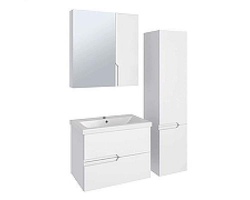 Тумба под раковину Runo Стокгольм 70 00-00001124 подвесная Белая