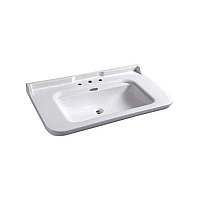 Раковина Kerasan Waldorf 4144K1bi/cr*3 120 c 3 отверстиями под смеситель