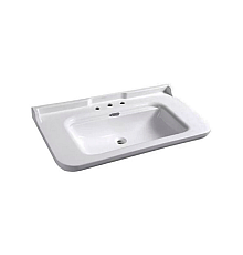 Раковина Kerasan Waldorf 4144K1bi/cr*3 120 c 3 отверстиями под смеситель