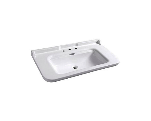 Раковина Kerasan Waldorf 4144K1bi/cr*3 120 c 3 отверстиями под смеситель