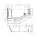 Асимметричная ванна Riho Geta 170x90 R правая BA8800500000000