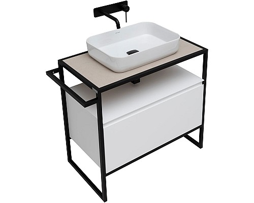 Тумба под раковину Allen Brau Priority 80 1.31002.WM Белая матовая