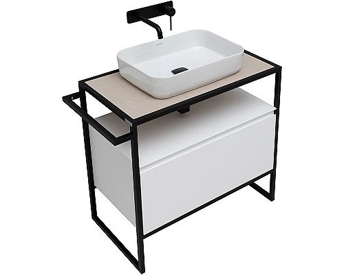 Тумба под раковину Allen Brau Priority 80 1.31002.WM Белая матовая