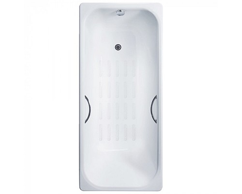 Ванна чугунная Delice Aurora 160х75 с отверстиями под ручки и антискользящим покрытием Ванна чугунная Delice Aurora 160х75 с отверстиями под ручки и антискользящим покрытием