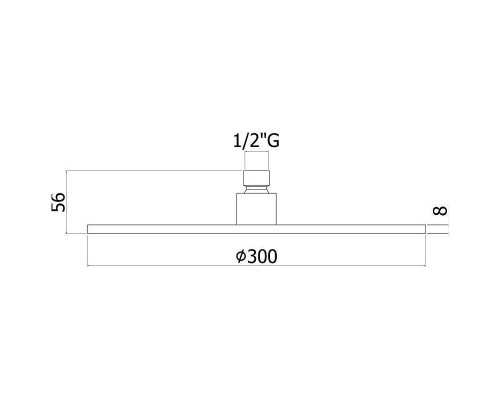 Верхний душ Paffoni Master King ZSOF079BO Белый матовый