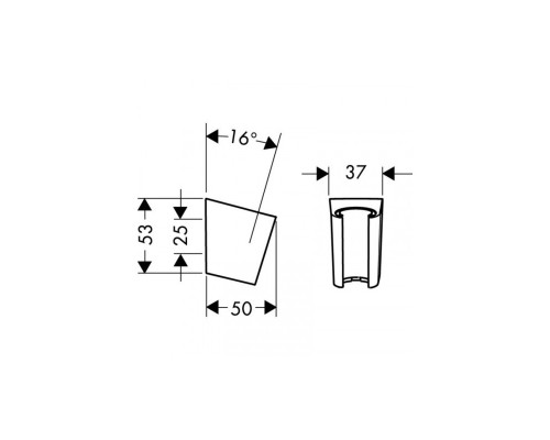 Держатель для душа Hansgrohe Porter S золото 28331990