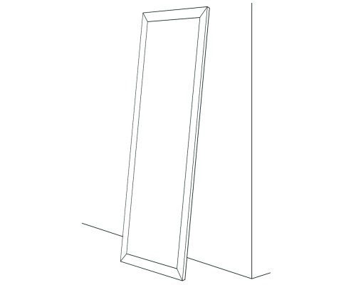 Зеркало Evoform Definite Floor 201х111 BY 6019 в багетной раме - Золотые дюны 90 мм