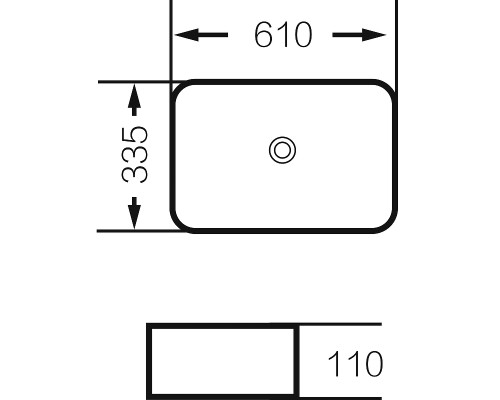 Раковина-чаша Grossman 61 GR-3031 Белая